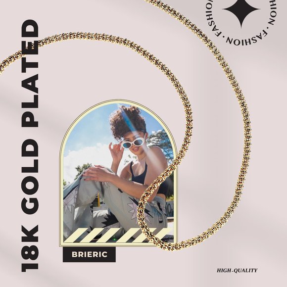 New Glasses/Eyeglasses Holder 18k Gold Plated Chain - Picture 5 of 5